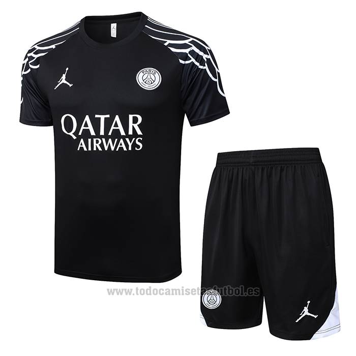 Chandal del Paris Saint-Germain Manga Corta 2025-2026 Negro - Pantalon Corto